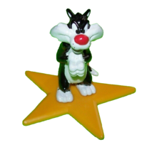 Sylvester Warner Brothers Cat PVC Figure On Star Applause 1996 Original ... - $16.96