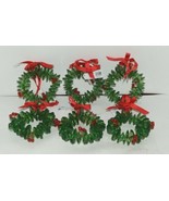 Ganz Crystal Expressions ACRYX165 Holiday Wreath Ornament Red Green Set ... - £36.76 GBP