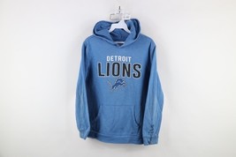 Y2K NFL Boys XL Distressed Spell Out Detroit Lions Football Hoodie Sweat... - $39.55