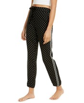 Jenni Ladies Metallic Stripe Pajama Bottoms Pants NWT (Black Ditsy Dots, M) - £9.40 GBP