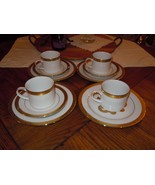 Royal Gallery GOLD BUFFET 11pc Coffee Cup, Saucer &amp; Bread Plate MISSING ... - £62.92 GBP