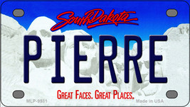 Pierre South Dakota Novelty Mini Metal License Plate Tag - £11.76 GBP