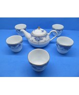 Giovanni Valentino 4&quot; Tea Pot And 5 Cups Measuring 2 3/4&quot; Tall x 2 3/4&quot; ... - £62.14 GBP