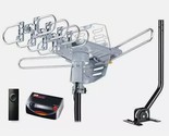 WA-2608 Digital Amplified Outdoor HD TV Antenna with Mounting Pole 4k - £50.51 GBP