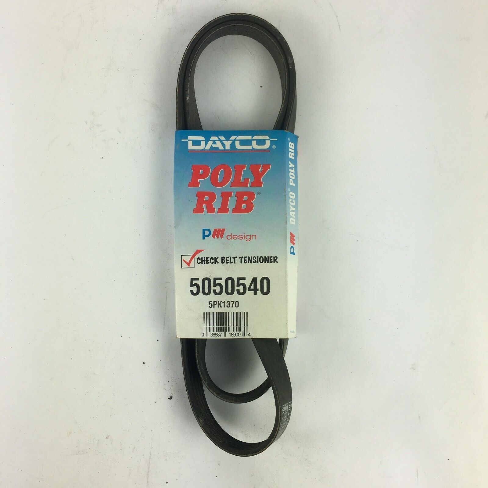 Genuine Dayco Poly Rib Automotive Tensioner Belt 5050540-5PK1370 A5 - $13.99