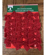 Christmas House Christmas Bow Red Mini-BRAND NEW-SHIPS SAME BUSINESS DAY - £10.17 GBP