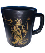 Vtg Fire King Anchor Hocking Sagittarius Black Coffee Mug Zodiac Astrolo... - £22.21 GBP