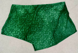 Antique Vintage Preowned Green Silky Tablecloth - $8.99