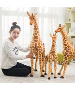 Huge Real Life Giraffe Plush Toys Cute Stuffed Animal Dolls Soft - £10.88 GBP+