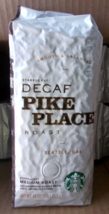 STARBUCKS Pike Place Whole Bean Decaf Coffee 1 Lb Bag Cocoa/Toasted Nuts... - £13.80 GBP