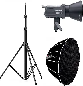 Aputure Amaran 200d S with Light Dome SE Softbox and Light Stand Kit, 20... - £649.05 GBP