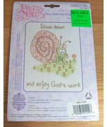 NEW Janlynn Counted Cross Stitch Kit Precious Moments Slow Down 131-0091 - £8.60 GBP