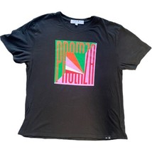 PSWL Proenza Schouler Logo Men&#39;s T-Shirt Black Cotton Size Large Made in... - $46.50