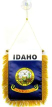 State of Idaho Mini Flag 4&quot;x6&quot; Window Banner w/suction cup - $2.88