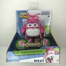 Super Wings Dizzy 5&quot; Transforming Figure Pink Helicopter Robot NEW - £10.21 GBP