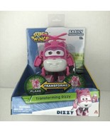 Super Wings Dizzy 5&quot; Transforming Figure Pink Helicopter Robot NEW - £10.40 GBP