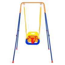 VEVOR Swing Sets for Backyard, 3-in-1 Toddler Swing Set with 4 Sandbags,... - $74.99