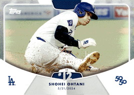 50/50 Limited Edition Shohei Ohtani Dodgers 2024 Topps Now #Sb 12 Shohei Ohtani - $29.69