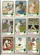 Vintage Lot of 9 Topps Baseball Cards National League Outfielders - 1973 - £21.53 GBP
