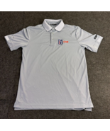 Levelwear Golf Polo Shirt ESPN+ PGA TOUR LIVE LOGOS Gray Men’s Size Small - £23.48 GBP