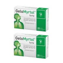 2 PACK Gelomyrtol Forte 300 mg capsules for bronchitis and sinusitis x20... - $41.99