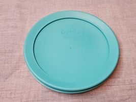 Pyrex 7201 4 Cup Glass Container 6&#39;&#39; Replacement Lid Aqua Blue/Green - $2.84