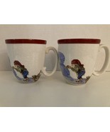 Lot of 2 Williams Sonoma Nordic Elf Christmas Mug Cup - $32.28 CAD