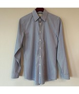 Gucci Men’s Dress Shirt Blue &amp; White Stripe Alessandro Michele Size 15US... - $4,522.87 MXN