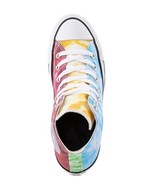 Converse Blue Yellow Green Mulberry Tie Dye Color Block High Top Shoes U... - $102.56 CAD
