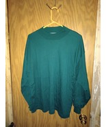 Karen Scott II Sweater Women&#39;s Size 2XL Spruce Green Mock Neck Pullover ... - £16.85 GBP