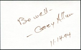Corey Allen Signed 3X5 Index Card Star Trek Rebel Without A Cause W/ James D EAN - £31.32 GBP
