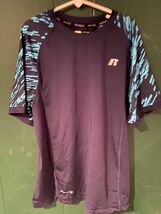 Boy's Blue Sapphire  Russell Top Dri-power 360 L Size 10-12 *Pre Owned* ... - $9.99