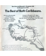 1970 Holland America Line Caribbean Cruise Advertisement Stella Oceanis ... - $24.99
