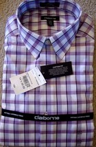 New Liz Claiborne Men&#39;s Wrinkle Free Long Sleeves Dress Shirt Multi Color  - £33.88 GBP