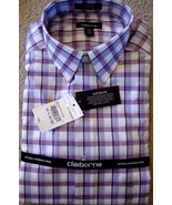New Liz Claiborne Men&#39;s Wrinkle Free Long Sleeves Dress Shirt Multi Color  - $59.53 CAD