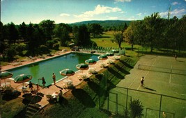 Vintage POSTCARD-THE Samoset Resort, Rockland, Maine (Pool &amp; Tennis Courts) BK47 - £2.37 GBP