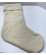 Trimsetters Dilliard&#39;s Cream Soft 100% Cotton Christmas Stocking - $272.76 MXN