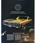 Chrysler New Yorker 4 Door Hardtop Your Next Car -1968 Vintage Print Ad - $183.23 MXN