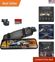 All-in-One 4K Dash Cam with Touchscreen &amp; G-Sensor for Cars - 170° Front... - $3,264.37 MXN