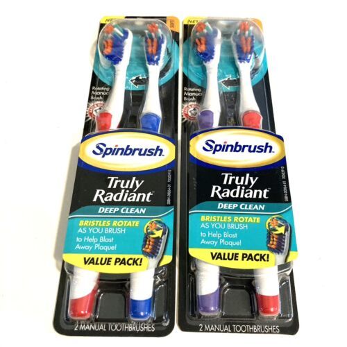 arm and hammer Spinbrush truly radiant deep clean toothbrush set 2 pack - $14.85