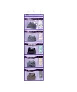 ANZORG Hanging Closet Organizer Kids Weekly Clothes Storage Purple - €12,83 EUR