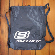 NEW SKECHERS Navy Blue Nylon Drawstring School Book Bag Gym Backpack Ruc... - £15.89 GBP