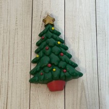 Vintage Russ Christmas TREE  1980s Holiday Brooch Pin 2.5” Granny Core - £4.92 GBP