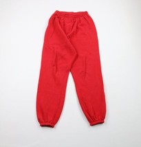 Vintage 90s Streetwear Mens Large Faded Blank Sweatpants Joggers Pants Red USA - £31.61 GBP