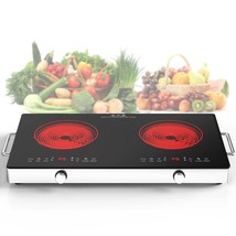 Electric Cooktop,120V 2400W Electric Stove Top With Knob Control,9 Power Levels, - £201.42 GBP