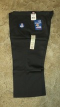 DICKIES Girls Jr Black Uniform Capri Sz 19 Boot Cut Waist 38&quot; x Inseam 22&quot; - £11.57 GBP