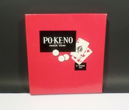 Pokeno Game 12 Board Set Poker - Vintage Red Box  - £14.73 GBP