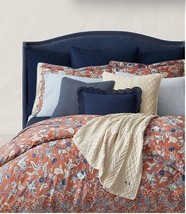 Ralph Lauren Mirabelle 3P  full queen comforter shams Set Terracotta NIP - £306.91 GBP