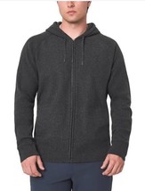 Modern Ambition Mens Sweater Gray Grey Full-Zip Hood Pockets Stretch Mid... - $828.56 MXN