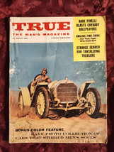 True August 1959 Aug 59 Vintage Cars Babe Pinelli Max Gunther Umberto Nobile - $9.72